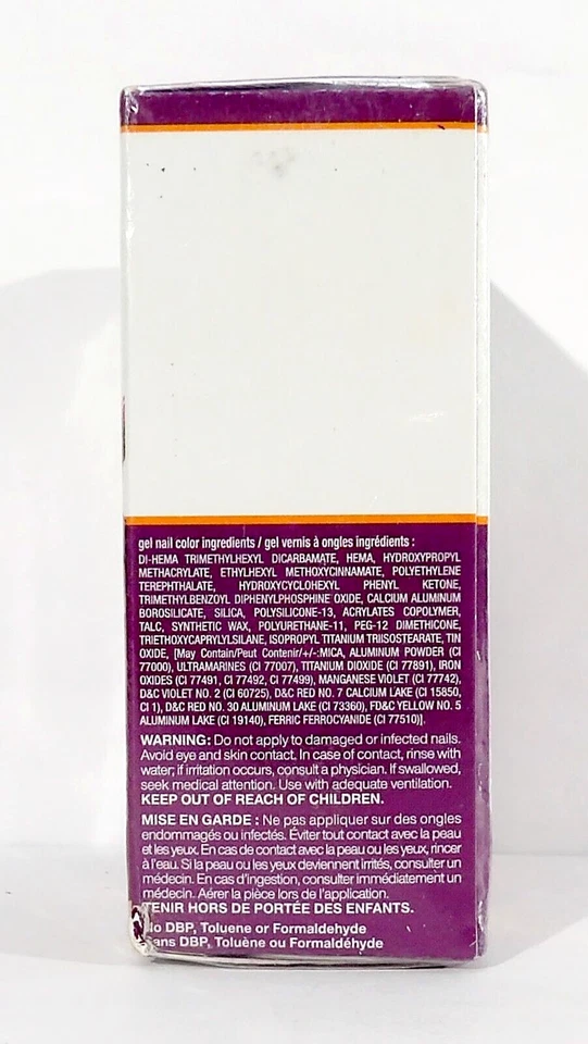 Lote de 6 Esmaltes de Uñas en Gel Sally Hansen Salón Paso 2 PÚRPURA PULIDO 252 SELLADO Foto 3 de 4