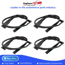 4PCS For Honda Accord Sedan 2003-2007 Door Glass Run Channel Weather Window Seal
