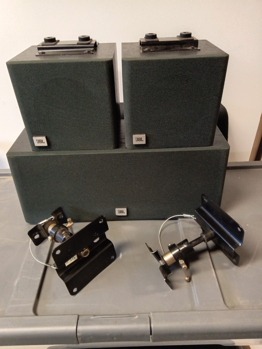 JBL Flix1 Center Channel + 2 Surround Sound Speakers+ Brackets
