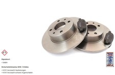 Bremsscheiben Bremsbeläge hinten für Mercedes Sprinter 4-T Bus 904 408 CDI