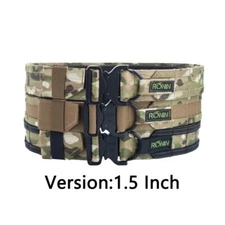 Ronin Tactical SENSHI Belt Outdoor Military Hunting Double Layer Molle ARMY 1.5"