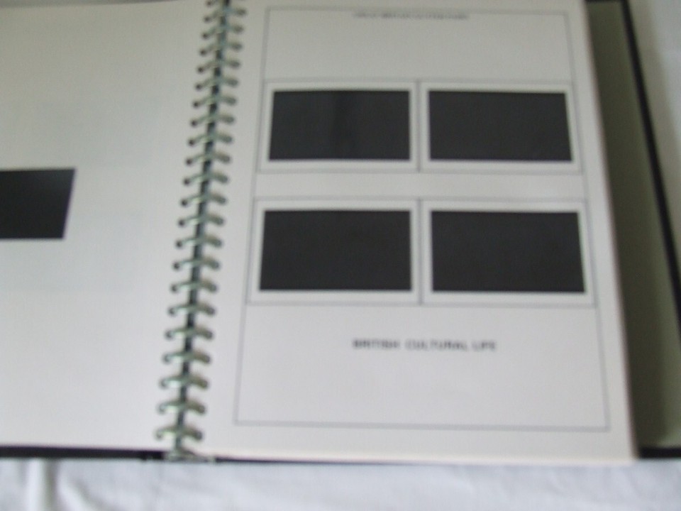COLLECTA Q11 BLACK 22RING STAMP ALBUM & GB GUTTER PAIRS PAGES 197586