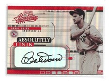 2002 Playoff-Absolutely Linik-Autograph-Hall of Famer-Bobby Doerr-Red Sox-NM+