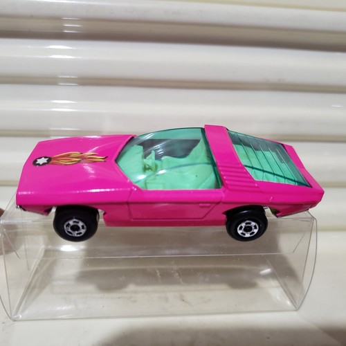 LESNEY MATCHBOX MB40 PINK VAUXHALL GUILDSMAN Grn Win BLK Label MIB - Picture 4 of 8
