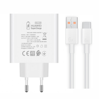 Original Huawei P60 P60 Pro 66W SuperCharge Ladegerät  Adapter Usb C Ladekabel