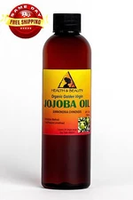 JOJOBA OIL GOLDEN ORGANIC CARRIER UNREFINED COLD PRESSED RAW VIRGIN PURE 4 OZ