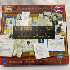 Jigsaw Puzzle 1000 Pieces Murder on the Underground 6 Puzzles in 1
