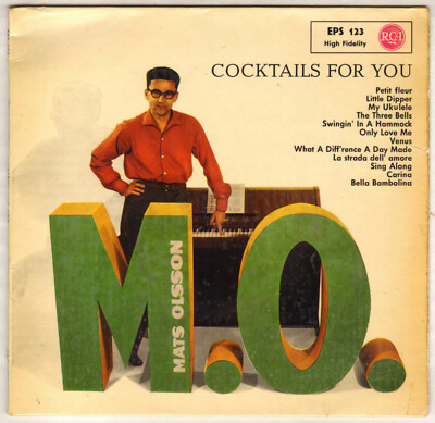 MATS OLSSON ''COCKTAILS FOR YOU'' POP JAZZ EP 1959 RCA EPS 123