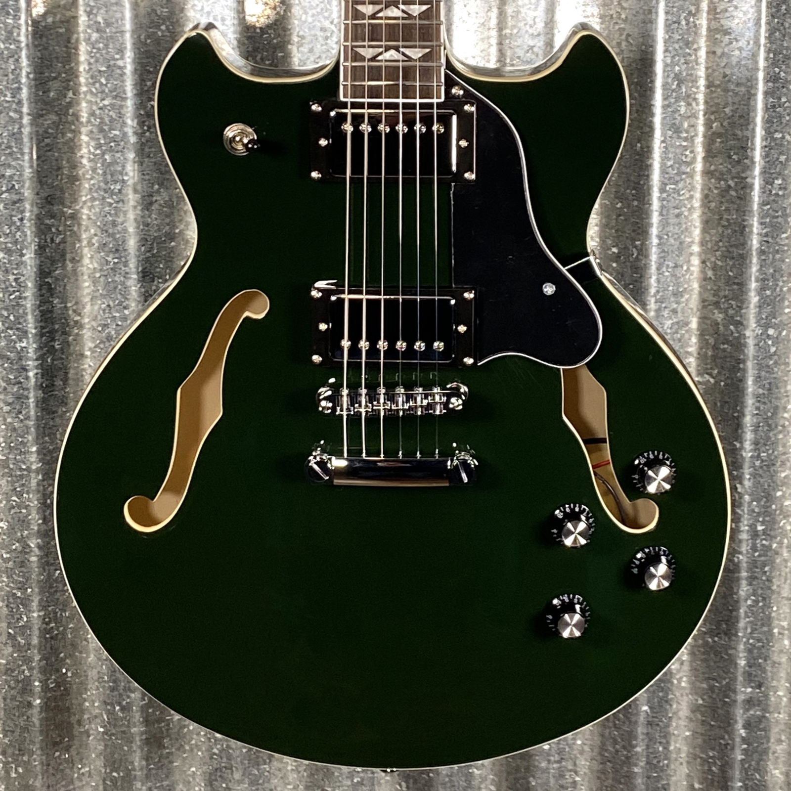 Westcreek 333 Semi Hollow Body 335 Transparent Green Guitar 0599 Used