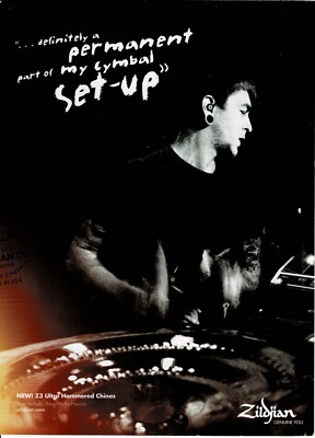 ZILDJIAN Cymbals - Matt Nicholls of Bring Me The Horizon - 2011 Print Ad