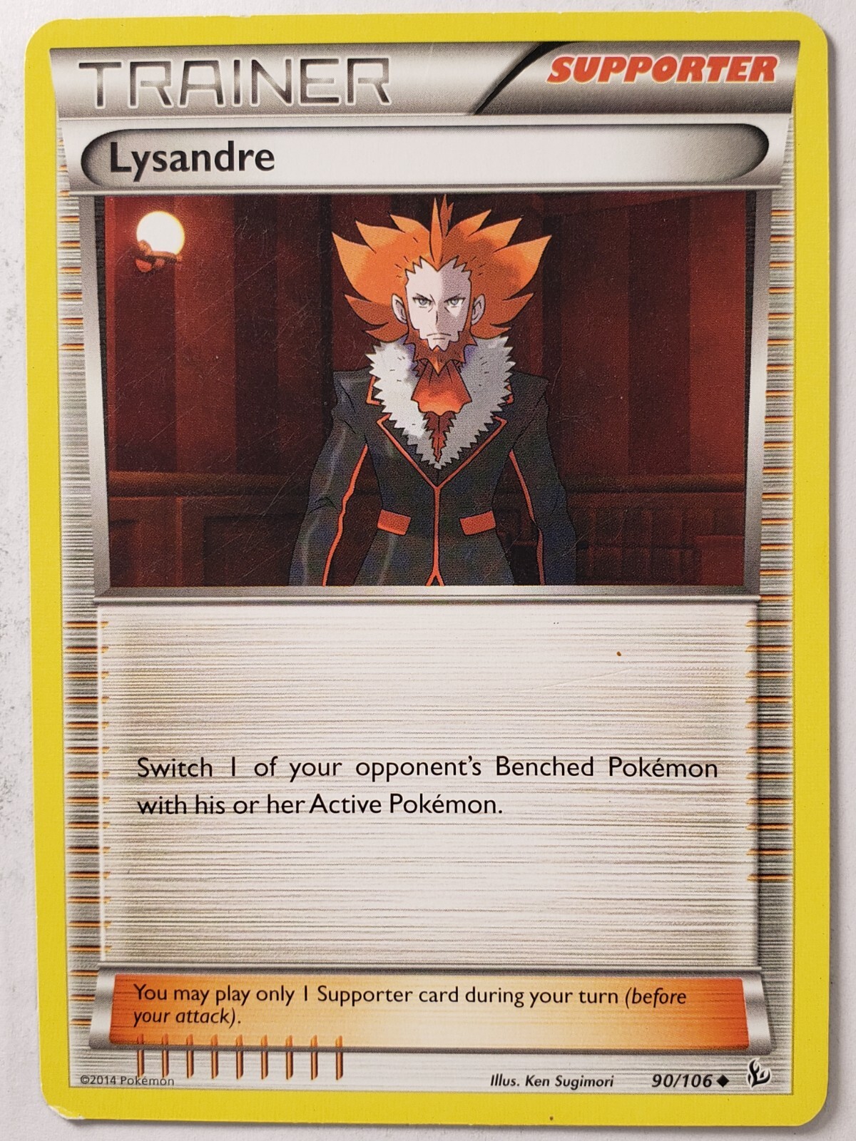 Lysandre 90/106 - LP - XY Flashfire Pokemon Card $2 Combined Shipping