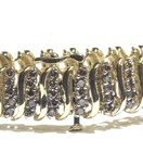 10k yellow gold 4.40ct champagne Brown diamond tennis bracelet 19.3g 11mm wide — photo 5