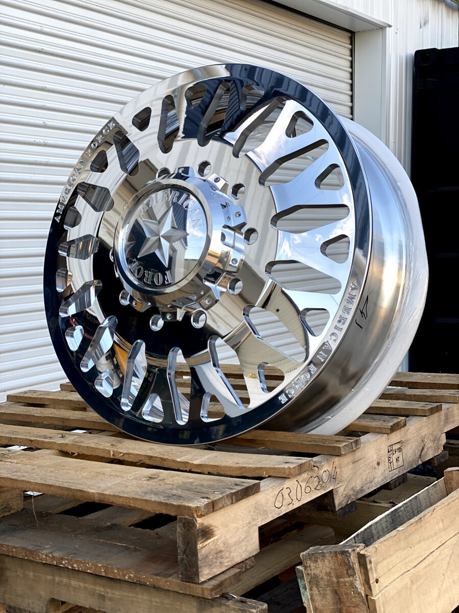 American Force G17 Evo Polished 24x8.25 Dually Wheel 10 LUG Wheel Rim ...