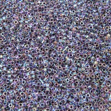 DB0059 11/0 Miyuki Amethyst Lined Crystal AB Delica Seed Beads, 5 Grams Tube