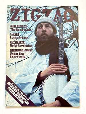 Zigzag Magazine No 72 May 1977 Damned Lenny Kaye Roy Harper Richard Thompson