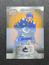 2023-24 UD ENGRAINED OAK Autograph ROOKIE AKITO HIROSE RC, AUTO