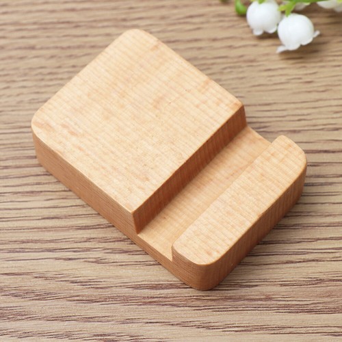 Creative Mobile Phone Stand Universal Desktop Phone Bracket Wooden Phone Stand - 第 3/11 張圖片