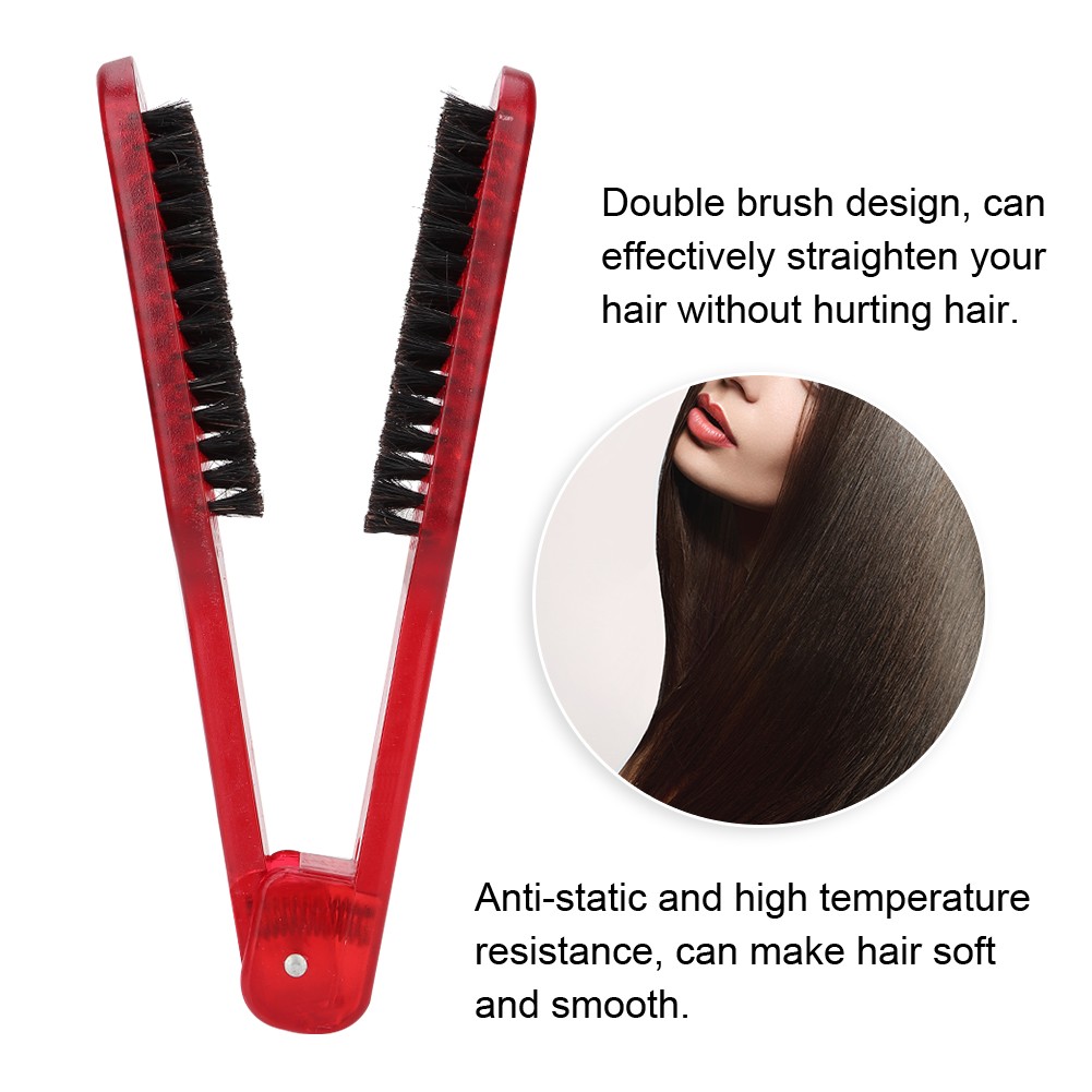 ˜Hair Straightening Plywood Comb Straightener Styling Comb Hairdressing Tool
