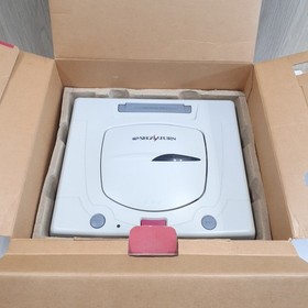 Sega Saturn console Japanese white in box bundle with 3 games & 1 controller