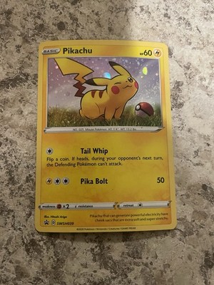 Pikachu SWSH039 Holo Promo Sword & Shield Promo Pokemon Lightly Played