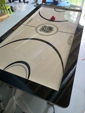 NHL Hover Hockey Table Air Hockey Table White with Black Accents