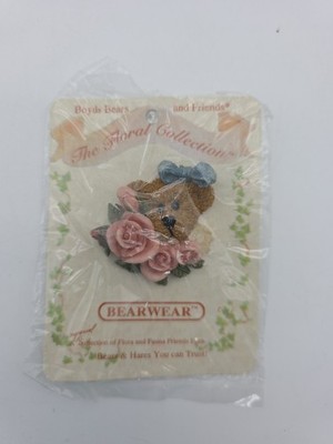 Boyds Bears and Friends ROSE The Floral Collection Bearwear Pin D20