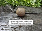 Old Rare Vintage Antique Civil War Relic Confederate Canister Shot Appomattox VA
