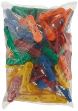 Balloon Accessories Clip-N-Weight, 16g, Primary Colors, 50 Count (Pack of 1)