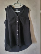 Bluse schwarz Gr.S mit Knöpfen