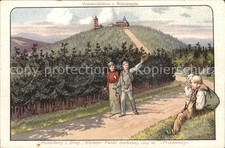 Oberwiesenthal Erzgebirge Prinzenweg Wanderer Fichtelberg Unterkunftshaus Wetter