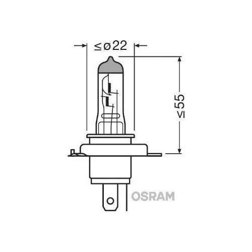 Glühlampe Fernscheinwerfer Ams-osram 94196 Original für - Bild 2 von 3
