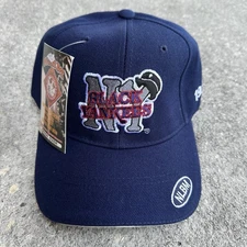 Vintage Black Yankees Negro League Strapback Hat Cap Navy 2000s Deadstock Rap Og