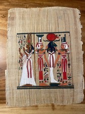 Egyptian Papyrus Paintings Handcrafted Ancient Egyptian Art Scenes Lot of 11