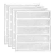4Pcs 4.5" x 1" Adhesive Night Warning Reflective Stickers Silver