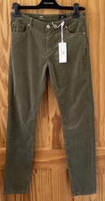 AG Adriano Goldschmied Olive Cigarette Corduroy Leg Pants / Trousers SZ 30- NWT
