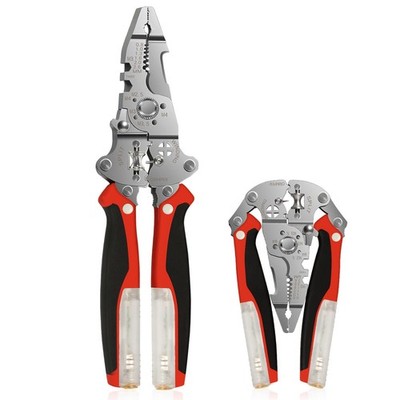 16-in-1 Wire Stripper & Voltage Tester, Cuts, Crimps, Twists, Wires 10-20 AWG