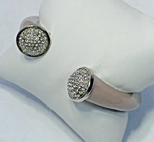 Macy’s Purple Hinged Bracelet with Crystal Ends, NWT $26.50