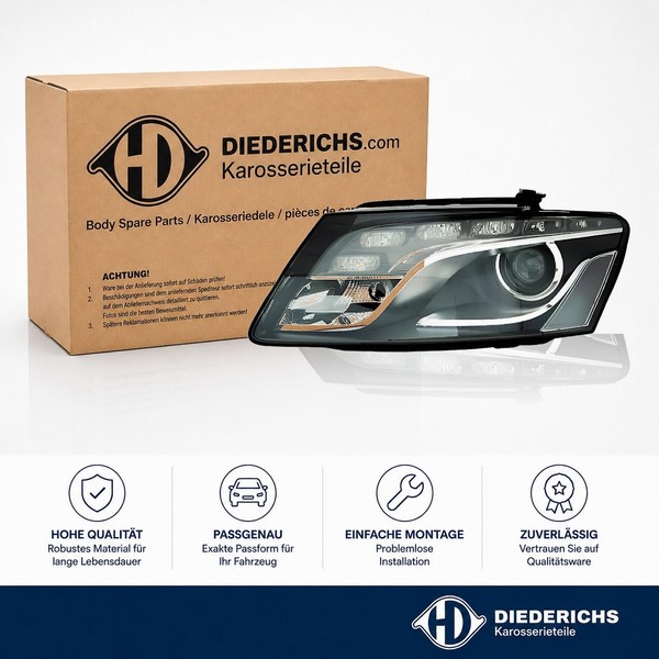 Hauptscheinwerfer Links Diederichs 1075085 FÜR Audi Frontscheinwerfer Frontlicht-image
