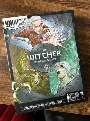 Unmatched: The Witcher Steel & Silver Board Game Fantastic Condition