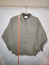 Vtg Pendleton 100 Wool Plaid High Grade Western Wear Pearl Snap Shirt Mens XL
