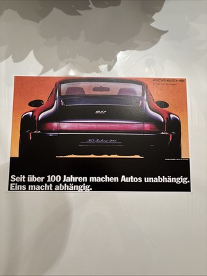 Porsche 30 Jahre  911 Turbo poster 17x11