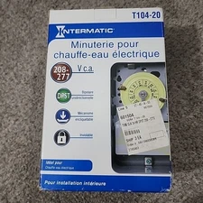 NEW Intermatic T104-20 Little Gray Box Electric Water Heater Timer Switch