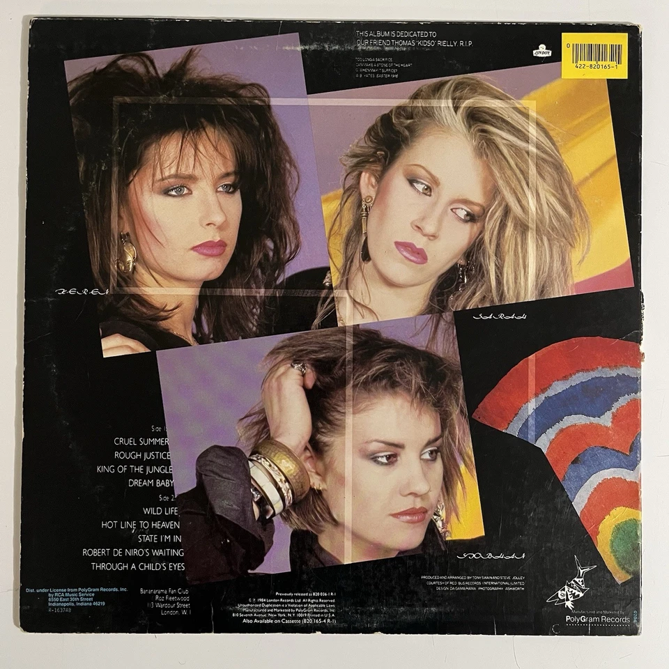 Bananarama / Self-Titled 1984 Vinyl LP VG+/VG Reissue Record Album Europop Foto 2 de 4