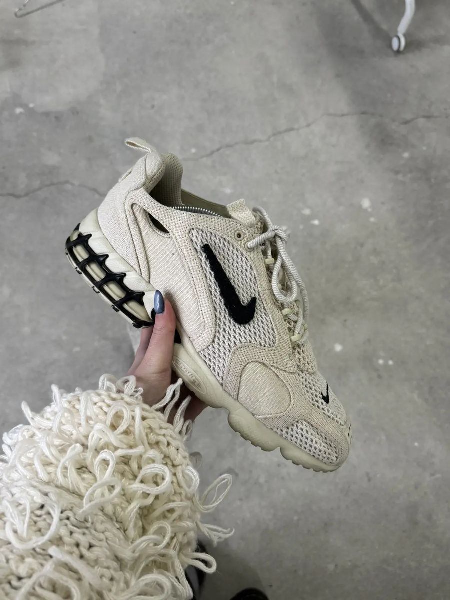 Size 10.5 - Stussy x Nike Air Zoom Spiridon Caged 2 Fossil for