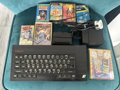 SINCLAIR ZX SPECTRUM+ Computer 48k Konsole Netzteil Spiele Monty is innocent 