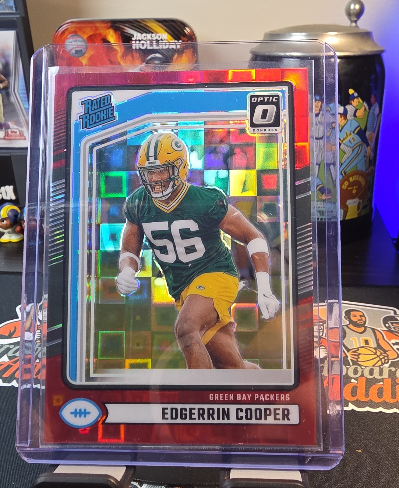 2024 Panini Donruss -Rated Rookie Edgerrin Cooper #325 Optic Preview Red Pandora