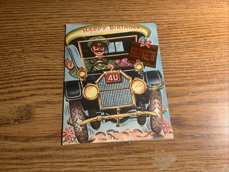 Vintage Birthday Card 1950s.