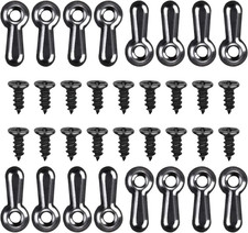 160-Piece Metal Picture Frame Set with 160 Screws, Turn Button Fasteners, Black