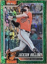 2026 Topps Series 1 Jackson Holliday Green Holo Foil SN 2/99 - Baltimore Orioles