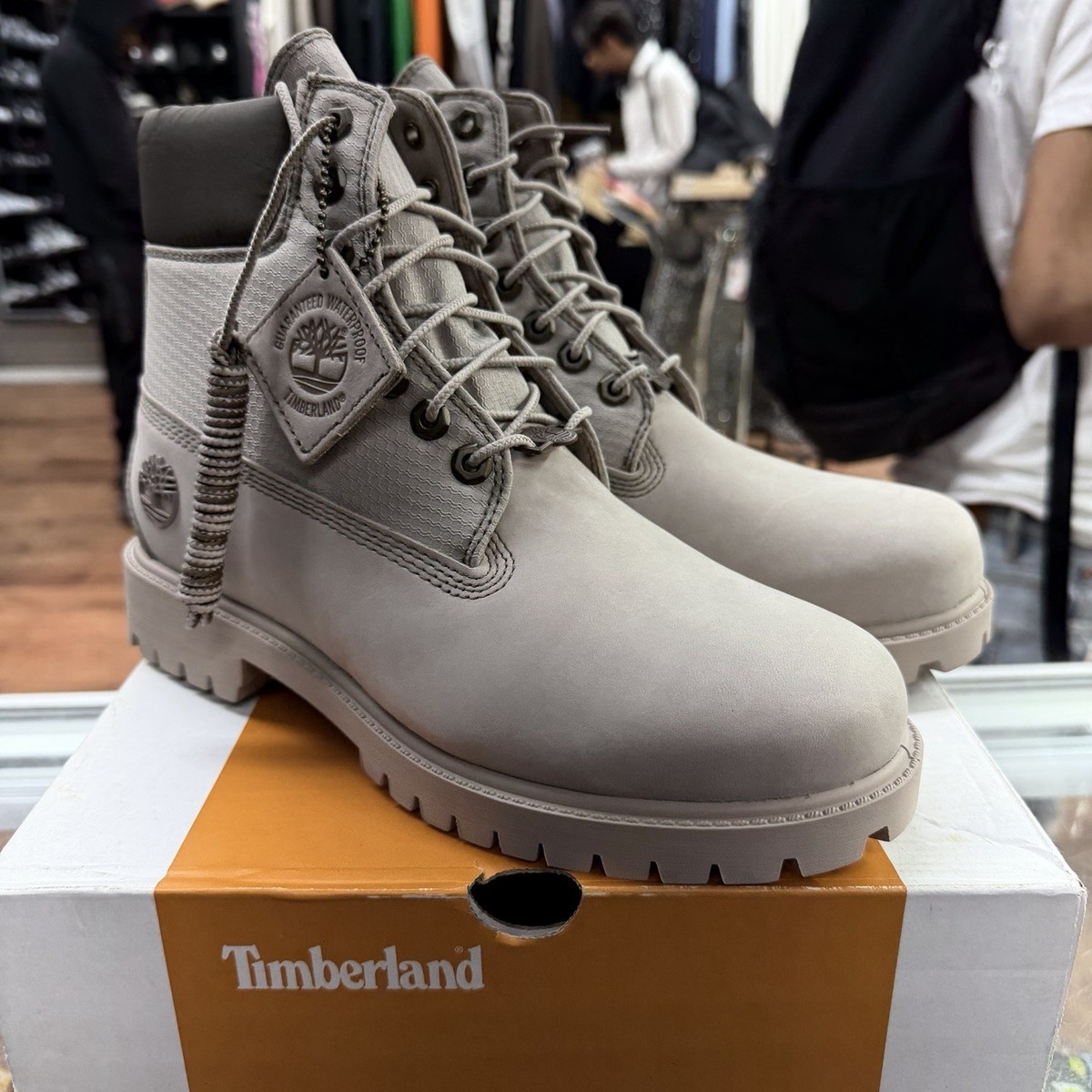 TIMBERLAND 6 INCH HERITAGE BEIGE WATERPROOF BOOTS TB 0A6EAS AAJ